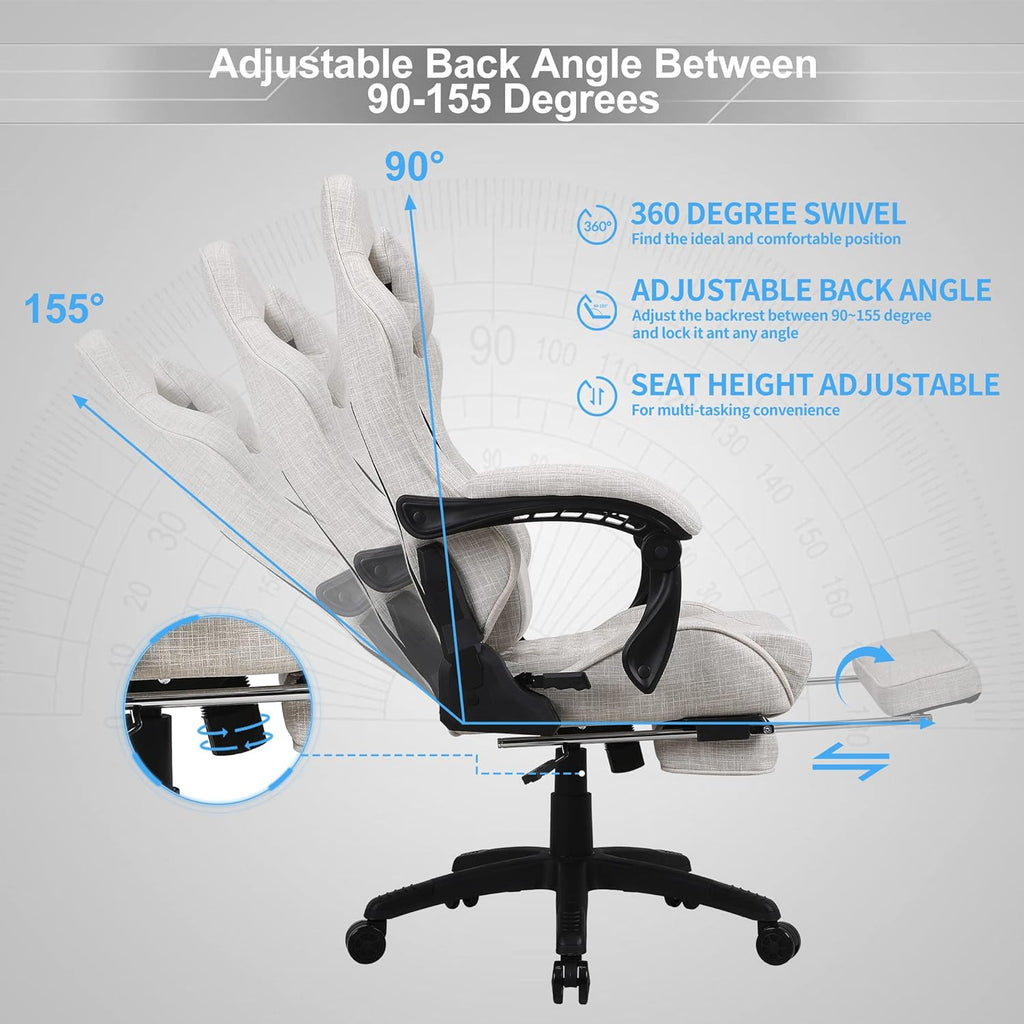 Classic PU Leather Large and Tall Ergonomic Computer Chair
